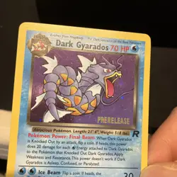 Pokemon Dark Gyarados (8/87) Team Rocket LP HOLO- Prerelease - Image 2