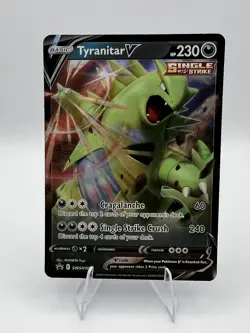2021 Pokemon Sword & Shield Promo Tyranitar V #109 - Image 1