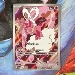 Pokemon Enamorus 180/167 Illustration Rare Holo Sv06: Twilight Masquerade TCG - Image 1