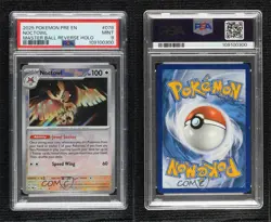 Noctowl Master Ball Foil Pokemon Prismatic Evolutions PRE PSA 9 MINT - Image 3