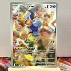 Pokemon Cramorant 176/167 Illustration Rare Holo Sv06: Twilight Masquerade TCG - Image 1