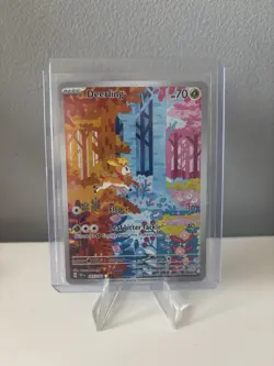 Pokemon Deerling 165/162 TEF Temporal Forces Illustration Rare IR NM - Image 1