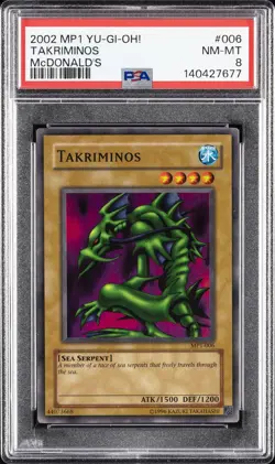 2002 YU-GI-OH! MCDONALD'S MCDONALD'S #006 TAKRIMINOS PSA 8 - Image 1