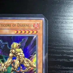 Manticore Of Darkness Ultra Rare Unlimited Yu-Gi-Oh Invasion Of Chaos IOC-067 LP - Image 3