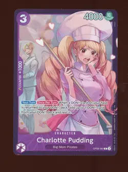 One Piece English OP08-067 Charlotte Pudding Alternate Art Rare - Image 1
