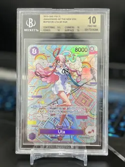 Uta SP One Piece OP05 English op02-120 Alternate Art BGS 10 not PSA10 - Image 1