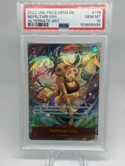 PSA 10 - Nefeltari Vivi OP04-118 Special Parallel Alt Art - One Piece English - Image 1