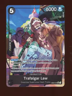 One Piece English EB02-045 Trafalgar Law Alternate Art Super Rare - Image 1