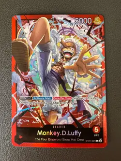 One Piece TCG - Monkey.D.Luffy ST21-001 L - Starter Deck EX: Gear 5 Promo Deck - Image 1
