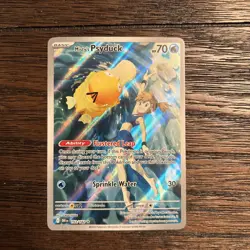 Pokemon TCG Misty's Psyduck Holo Card 193/182 Sv10: Destined Rivals - Image 1