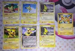 Pichu Bros. 16/17 Common POP Series 3 Pokemon NM plus bonus pichu cards and more - Image 1
