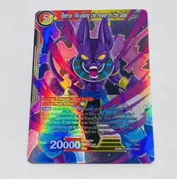 Beerus, Releasing The Power Of The Gods Dragon Ball Super Card Cool Art Holo Tc5 - Image 1