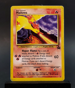 Moltres Black Star Promo Pokemon TCG Card No 21 WotC 2000 MP - Image 1