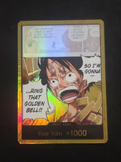 One Piece Adventure on Kami's Island OP15 EB04 Gold Don!! Card Monkey D Luffy NM - Image 1