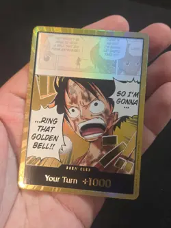 One Piece Adventure on Kami's Island OP15 EB04 Gold Don!! Card Monkey D Luffy NM - Image 2