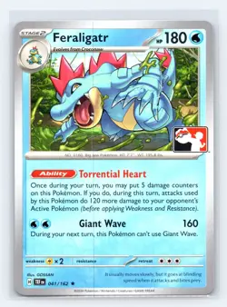 Feraligatr Rare Prize Pack Series Cards 041/162 NM - Image 1