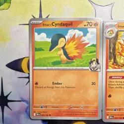 Pokemon Ethan’s Cyndaquil, Quilava, and Typhlosion 3 Card Lot - Destined Rivals - Image 2