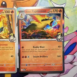 Pokemon Ethan’s Cyndaquil, Quilava, and Typhlosion 3 Card Lot - Destined Rivals - Image 4