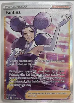 Pokemon TCG Fantina Trainer Ultra Rare Lost Origin Card 191/196 - Image 1