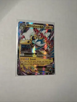 Pokemon TCG M Ampharos EX 28/98 XY Ancient Origins Ultra Rare Card - Image 1