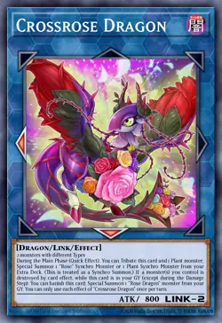 Crossrose Dragon - LDS2-EN114 Ultra Rare | Yu-Gi-Oh! Card - Image 1