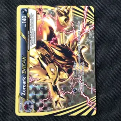 Pokemon "ERROR" Card BREAKTHROUGH UPSIDE DOWN MISPRINT ZOROARK BREAK 92/162 - Image 1