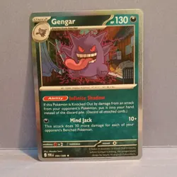Pokemon TCG Gengar 050/088 POR: Stage 2 130 HP Holo Ghost Card English - Image 1