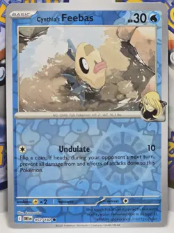 Cynthia's Feebas - 052/182 - Reverse Holo - Destined Rivals - NM/M Pokemon Card - Image 1