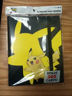 ULTRA PRO POKEMON Pikachu 2019 PRO-BINDER CARD HOLDER + 20 PAGES FOR CARDS - Image 1
