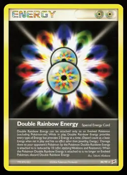 Double Rainbow Energy 88/95 Rare Team Magma vs Team Aqua Pokemon Card - Image 1