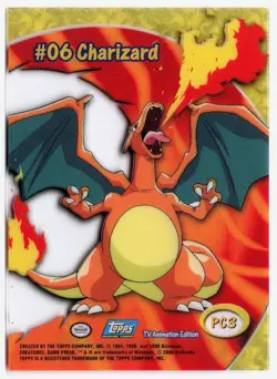 Pokemon Card Topps #06 Charizard PC3 MP - Image 2