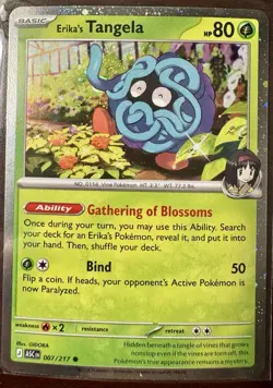 Erika's Tangela - (Cosmo Holo) 007/217 Miscellaneous Cards & Products Holo - Image 1