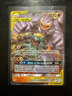 Marshadow & Machamp GX 82/214 Unbroken Bonds NM Ultra Rare Pokemon Card - Image 1
