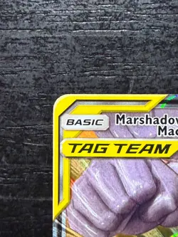 Marshadow & Machamp GX 82/214 Unbroken Bonds NM Ultra Rare Pokemon Card - Image 3