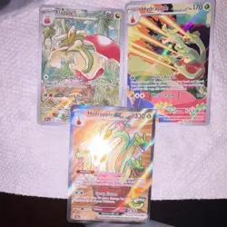 Pokemon Flapple Hydrapple Hydrapple ex Holo Card Lot illustration rare, full art - Image 1