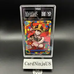 TAG PRISTINE 10 (990) Luffy P-110 Premium Card Collection ONE PIECE DAY 368 - Image 1