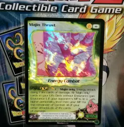 Limited Foil Majin Thrust #111 Rare Holo Fusion Saga Buu DBZ CCG Score Card Z - Image 1