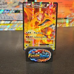 Pokemon Charizard EX Full Art Holo Black Star Promo XY121 XY 180 HP Card - Image 1