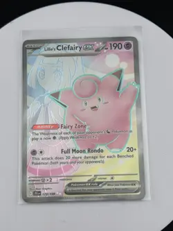 NEW Lillie's Clefairy ex Full Art Card 173/159 NM 2025 Pokemon Journey Together - Image 2