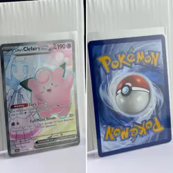 NEW Lillie's Clefairy ex Full Art Card 173/159 NM 2025 Pokemon Journey Together - Image 3