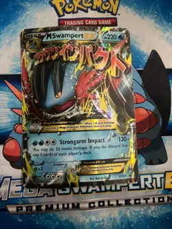 Mega Swampert Ex Bundle: Jumbo, Coin, Mat, Cards - Image 2