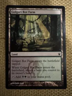 Golgari Rot Farm Magic: The Gathering Land Card - Image 1
