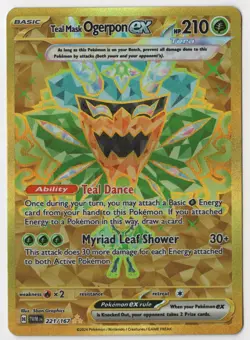 2024 Teal Mask Ogerpon EX 221/167 Twilight Masqu. Hyper Rare POKEMON CARD ~K26 - Image 1