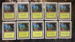 *** UNLIMITED 10x Forest (Path) *** EX-NM Clean! - Magic MtG - Image 1