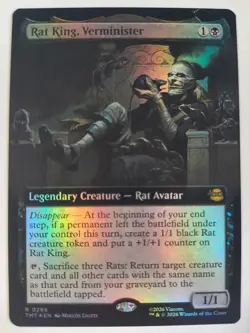 Rat King, Verminister (Foil Extended Art), NM/Unplayed, TMNT - Image 1