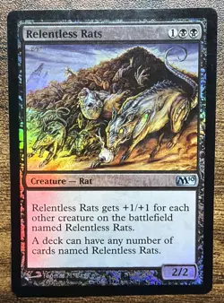 Magic The Gathering Relentless Rats M10 Foil NM - Image 1