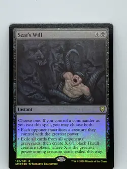 Szat's Will - Commander Legends - NM Foil - MTG Magic The Gathering - Image 1