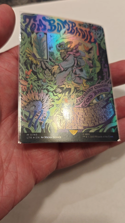 MTG TOM BOMBADIL BORDERLESS POSTER FOIL NM - The Lord of the Rings - Image 2
