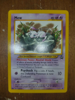 Pokemon Mew Card 47 Promo Black Star Wizards of the Coast Near Mint - Image 1