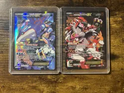 Pokemon TCG Holo Ultra Rare Full Art Groudon and Kyogre - Image 1